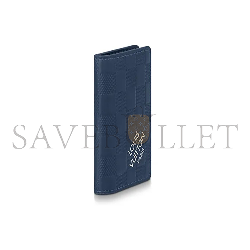 LOUIS VUITTON MASTER CLASSIC CHECKERED CANVAS AND COWHIDE CARD HOLDER M60543 (11.5*7.5cm)
